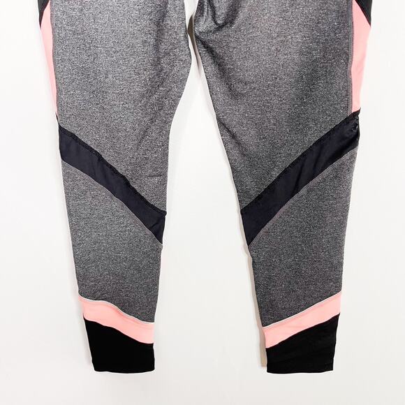Calvin Klein Performance Colorblock Leggings Womens Small S Heather Gray Pink - Picture 9 of 11
